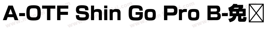 A-OTF Shin Go Pro B字体转换